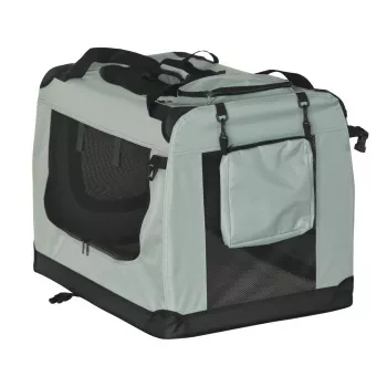 REBEL ANIMALS Trasportino pieghevole XL 82x58x58 cm grigio