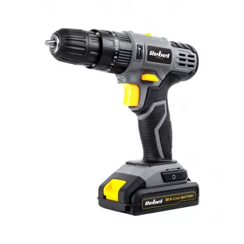 REBEL trapano avvitatore a percussione a batteria 20V 2,0Ah Li-Ion con caricabatterie e valigetta