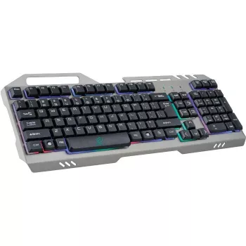 Tastiera da gaming universale Rebeltec Discovery Metal grigia
