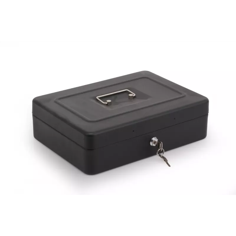 RED EAGLE BOX-300 cassetta di sicurezza in metallo con serratura a chiave, nera, acciaio