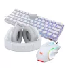 Set gaming cablato 3 in 1 REDRAGON - tastiera, mouse, headset - bianco