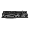 Redragon BK-7366 Tastiera da Ufficio a Membrana Cablata Ergonomica Full-size - Nero