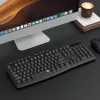 Redragon BK-7367 Tastiera da ufficio a membrana wireless ergonomica full-size - nera