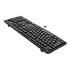 Redragon BK-7367 Tastiera da ufficio a membrana wireless ergonomica full-size - nera