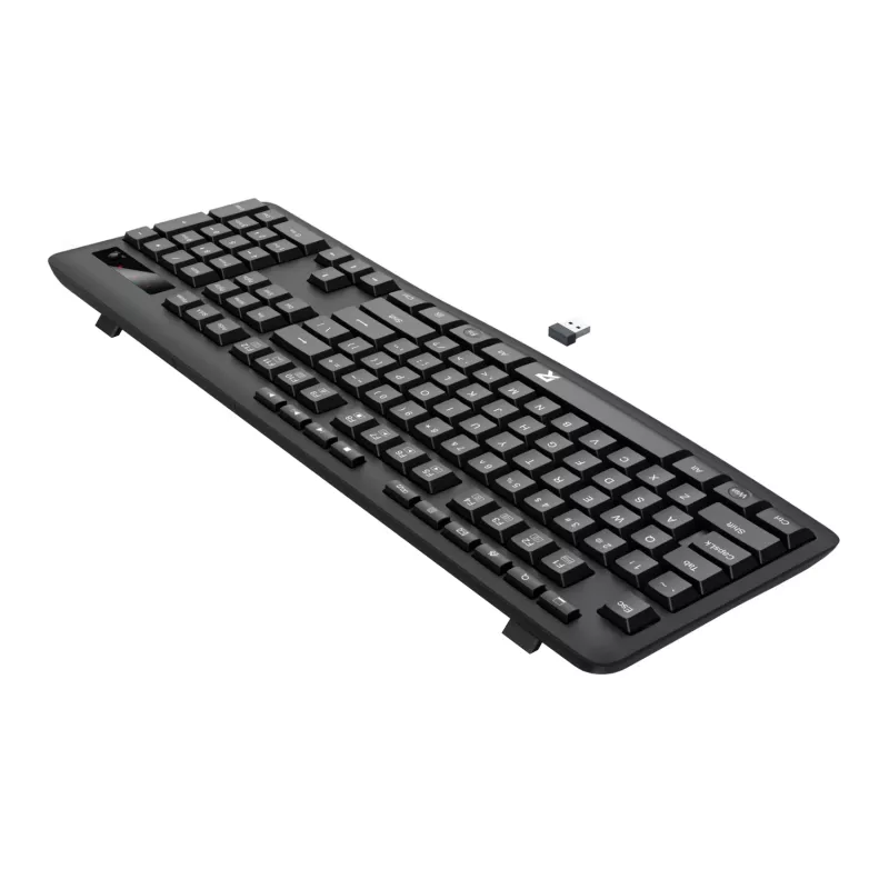 Redragon BK-7367 Tastiera da ufficio a membrana wireless ergonomica full-size - nera
