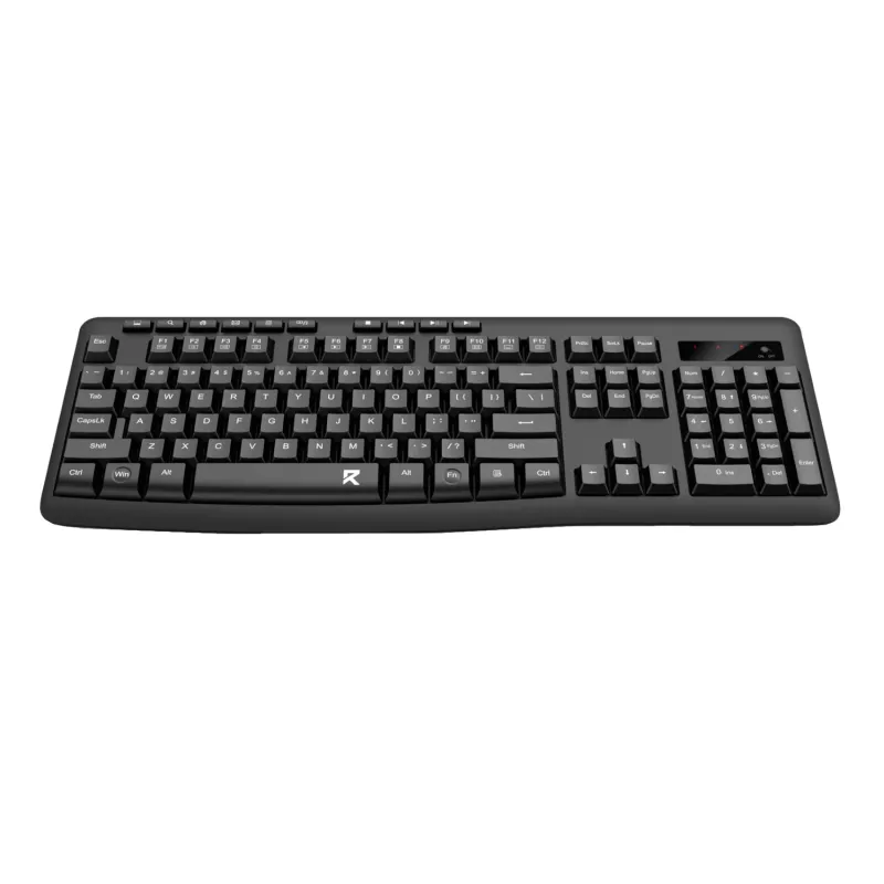 Redragon BK-7367 Tastiera da ufficio a membrana wireless ergonomica full-size - nera