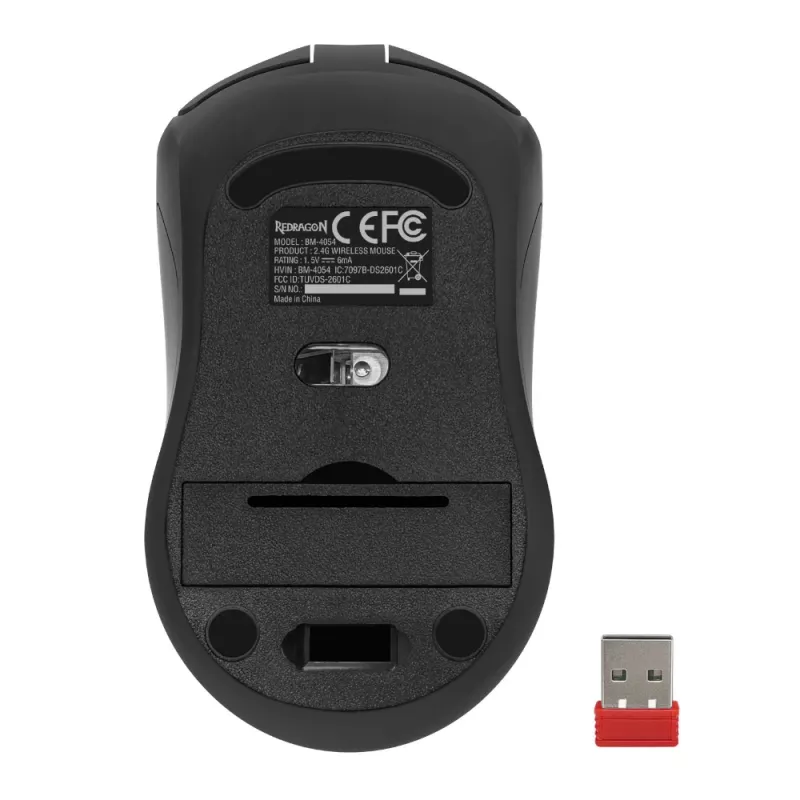 Redragon BM-4054 mouse da gaming wireless, 10000 DPI, 2,4GHz, RGB, USB-C ricaricabile