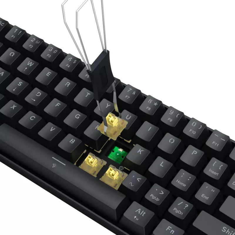 Redragon FIZZ Magnetic Plus Tastiera da gaming RGB 60% - Nero