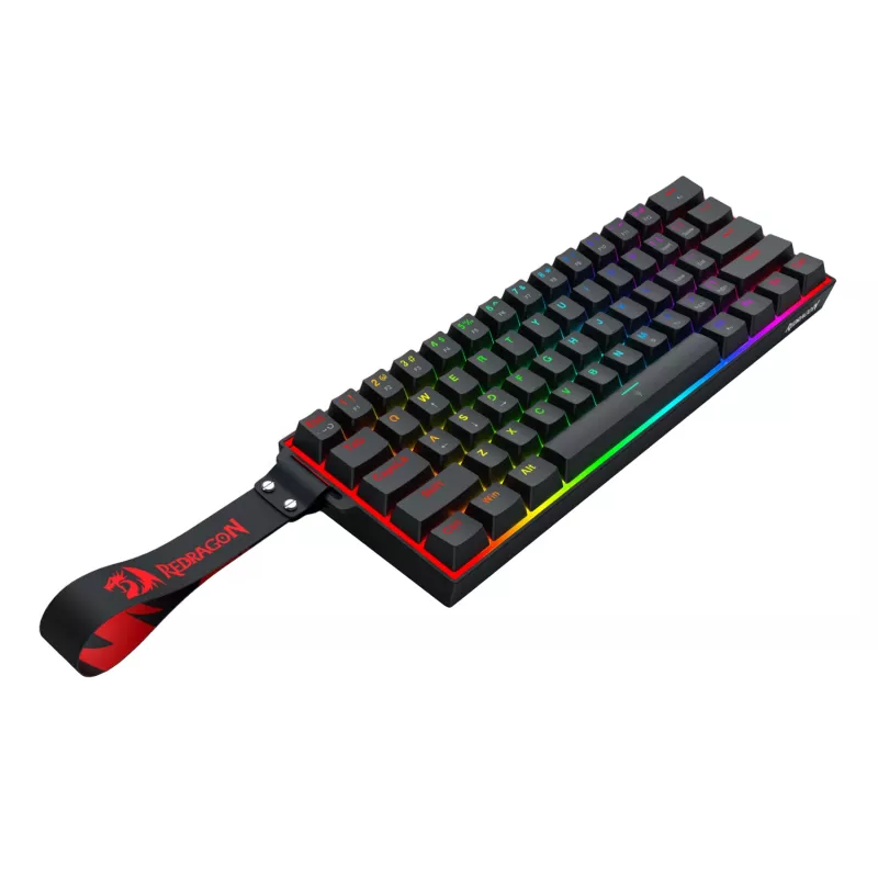 Redragon FIZZ Magnetic Plus Tastiera da gaming RGB 60% - Nero