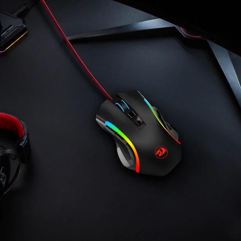 REDRAGON GRIFFIN Mouse da gaming 7200DPI - nero