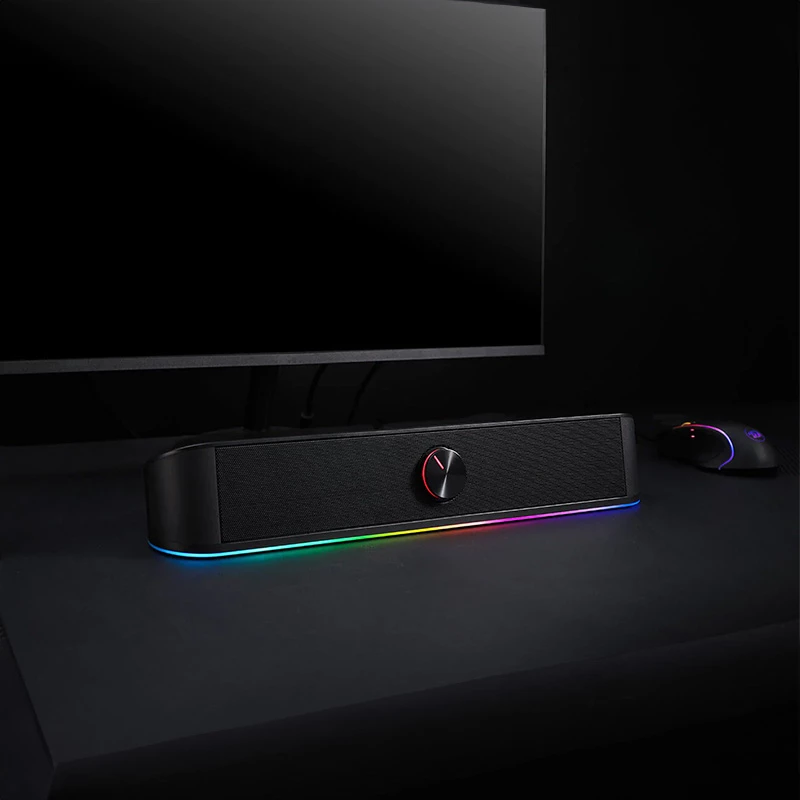 Redragon GS560 Adiemus Soundbar gaming 2.0 RGB USB/Aux - nero