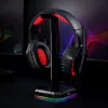 Redragon HA300 Scepter Pro Supporto per headset RGB con hub USB 2.0 a 4 porte