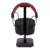 Redragon HA300 Scepter Pro Supporto per headset RGB con hub USB 2.0 a 4 porte