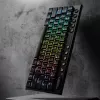 REDRAGON Horus Mini Pro tastiera meccanica da gaming low profile wireless tri-mode 61 tasti - nera (Red Switch)