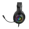 Redragon Hylas Cuffie gaming Over-Ear RGB, Aux (microfono e cuffie) / USB (solo alimentazione), nero
