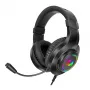 Redragon Hylas Cuffie gaming Over-Ear RGB, Aux (microfono e cuffie) / USB (solo alimentazione), nero