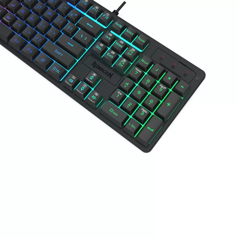 Redragon K521 RGB NETHERBANE tastiera da gaming a membrana 104 tasti