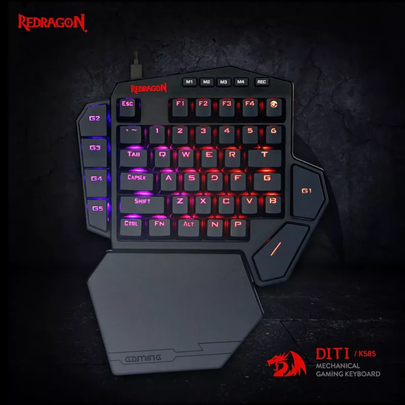 Redragon K585 DITI ELITE PRO RGB tastiera da gaming meccanica wireless 40% - switch blu
