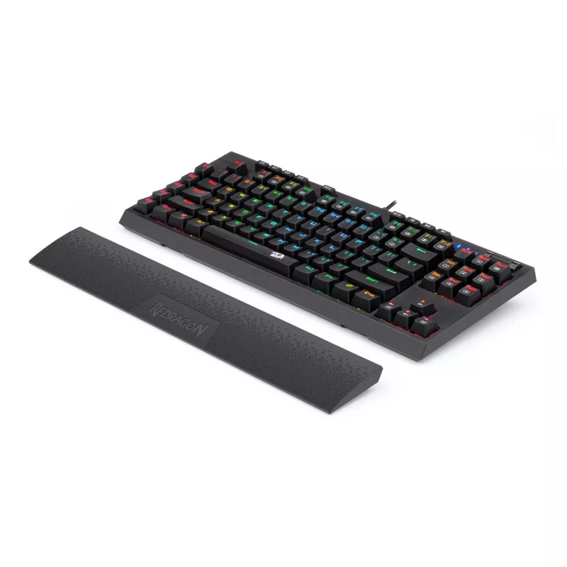 Redragon K588 RGB Pro BROADSWORD TKL tastiera da gaming meccanica cablata - nero