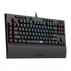 Redragon K588 RGB Pro BROADSWORD TKL tastiera da gaming meccanica cablata - nero