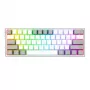 Redragon K617 FIZZ tastiera da gaming RGB cablata 60% - bianco/grigio