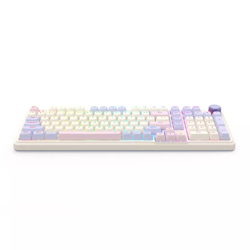 Redragon K768VI-WL Eisa 100 Tastiera gaming wireless, Lilac