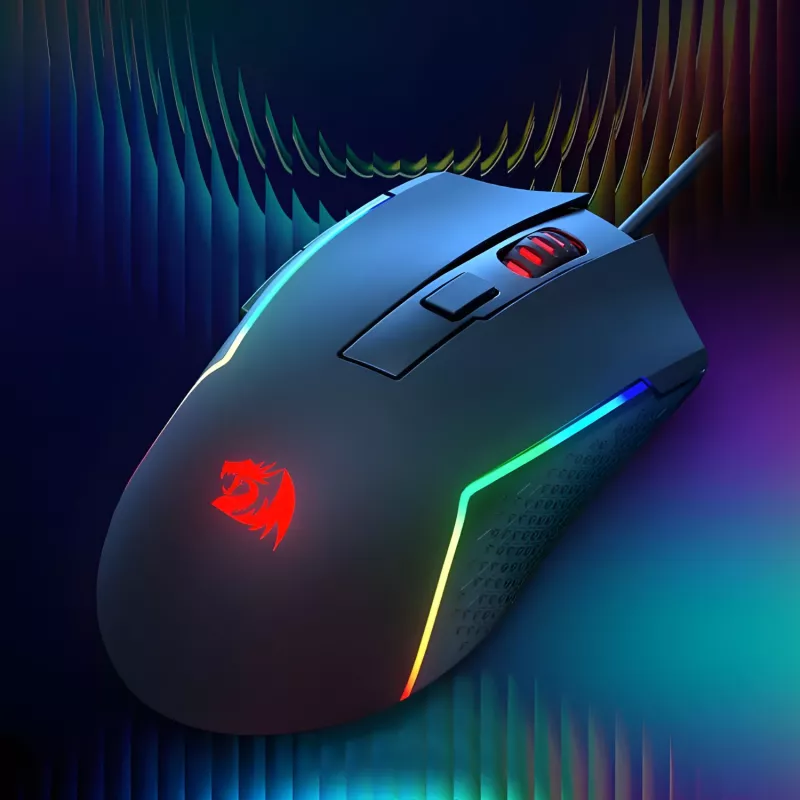 Redragon M616 TRIDENT mouse da gaming 10000DPI RGB - nero