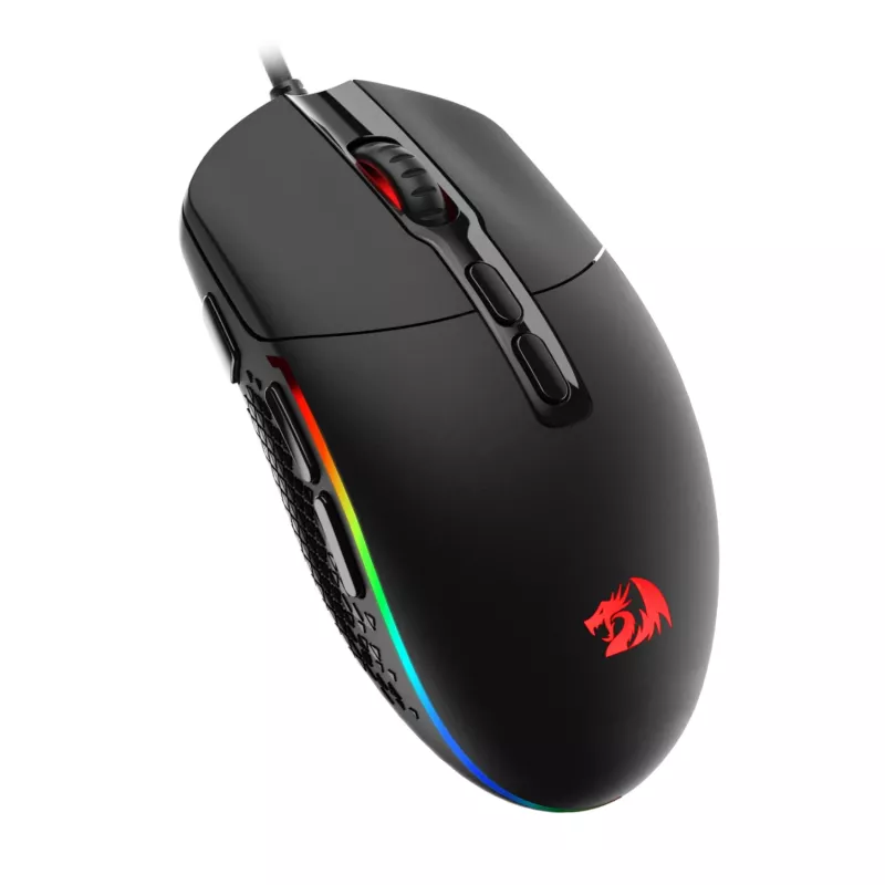 Redragon M719 INVADER Mouse ottico gaming con filo RGB 10000 DPI - nero