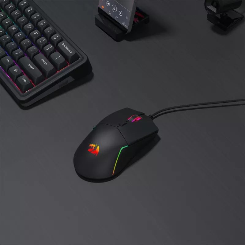 Redragon M730-RGB NAGA mouse da gaming con filo RGB 10000 DPI