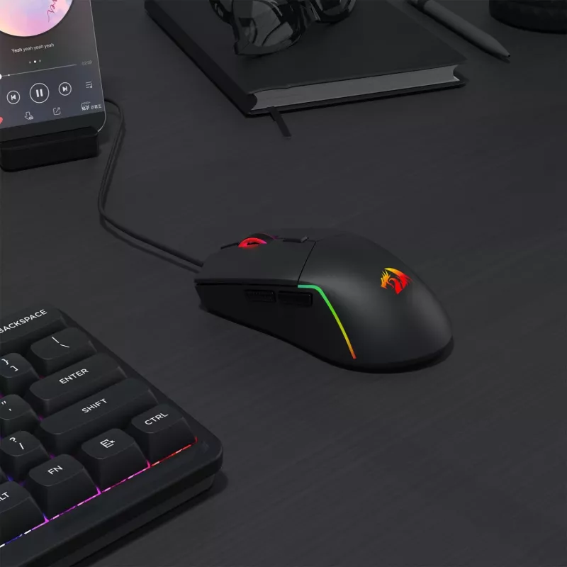 Redragon M730-RGB NAGA mouse da gaming con filo RGB 10000 DPI