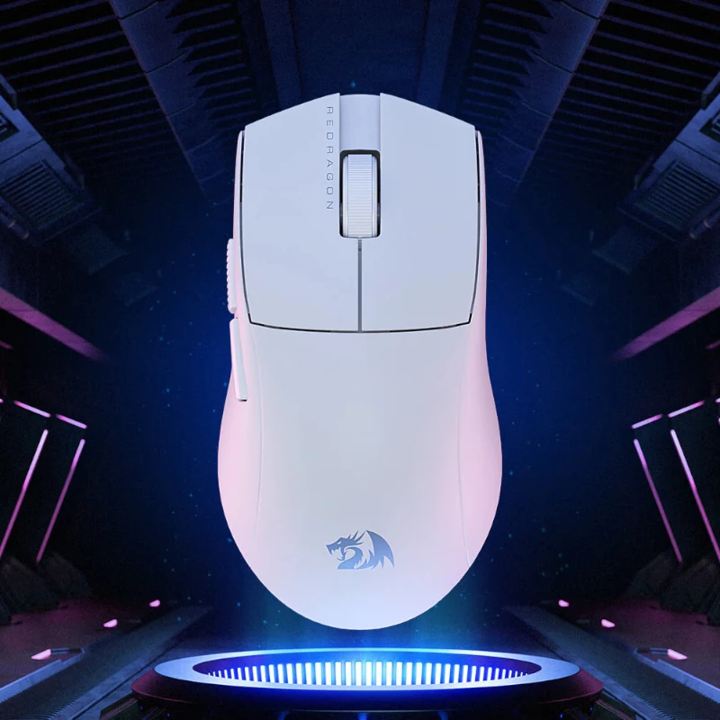 Redragon M916 PRO 1K Mouse gaming wireless 3 modalità – bianco