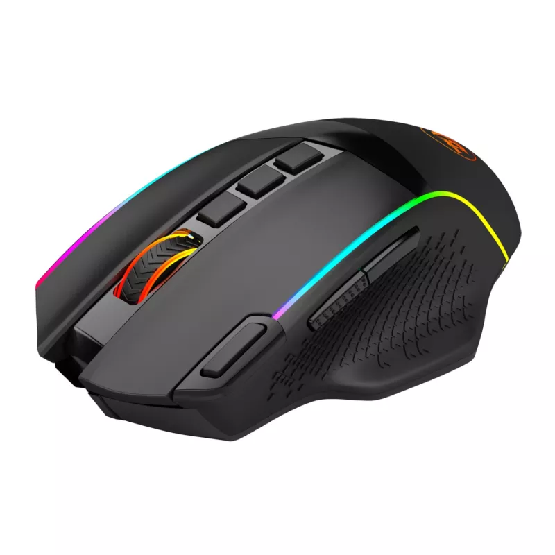 Redragon M991 RGB PRO ENLIGHTENMENT 26000 DPI mouse da gaming wireless tri-mode - nero