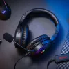 Redragon Pandora Cuffie gaming Over-Ear RGB, USB (solo alimentazione) / Aux (microfono e cuffie), nero