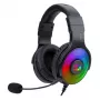 Redragon Pandora Cuffie gaming Over-Ear RGB, USB (solo alimentazione) / Aux (microfono e cuffie), nero
