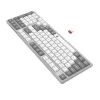 Redragon BK-7111 Tastiera wireless a forbice con tastierino numerico, 2,4 GHz/Bluetooth, grigio