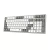 Redragon BK-7111 Tastiera wireless a forbice con tastierino numerico, 2,4 GHz/Bluetooth, grigio