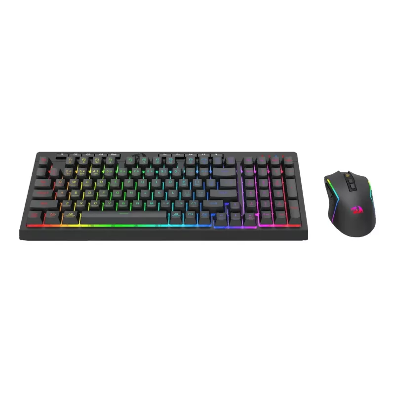 Redragon RYLO PRO S142 combo tastiera e mouse da gaming RGB tri-mode