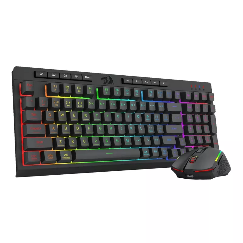 Redragon RYLO PRO S142 combo tastiera e mouse da gaming RGB tri-mode