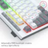 Redragon S151 Set tastiera e mouse da gaming RGB con filo - Bianco e grigio