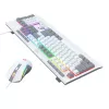 Redragon S151 Set tastiera e mouse da gaming RGB con filo - Bianco e grigio
