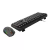 Redragon S162 combo tastiera e mouse da gaming meccanica wireless 3 modalità RGB - nero