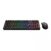 Redragon S162 combo tastiera e mouse da gaming meccanica wireless 3 modalità RGB - nero