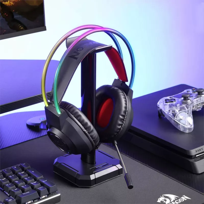 Redragon SCREAM Headset gaming over-ear RGB - nero