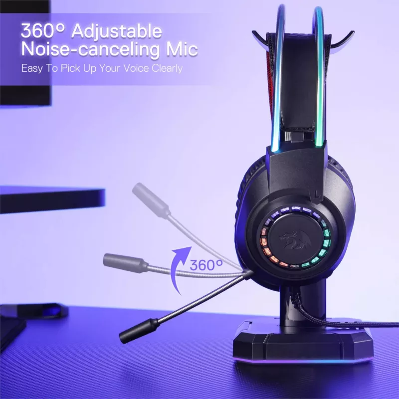 Redragon SCREAM Headset gaming over-ear RGB - nero