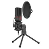 REDRAGON SEYFERT Microfono gaming con jack 3,5 mm e treppiede - nero