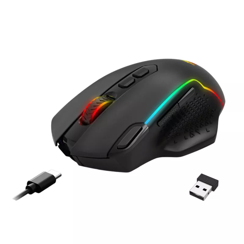 Redragon TAIPAN MAX mouse da gaming wireless 12000DPI – nero
