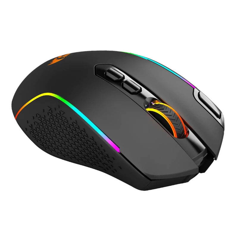 REDRAGON Taipan Pro Mouse da gaming wireless RGB 10000DPI - nero