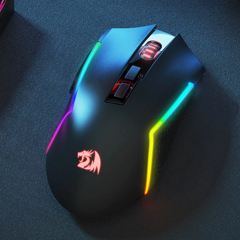 REDRAGON Trident Pro mouse gaming RGB 8000DPI - nero