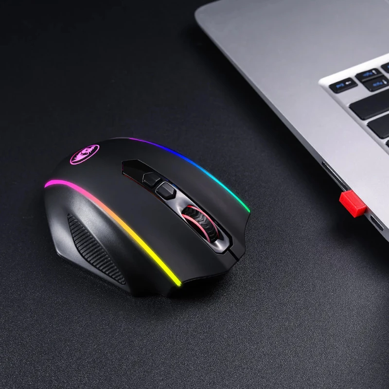 REDRAGON VAMPIRE ELITE mouse da gaming wireless 16000 DPI RGB nero