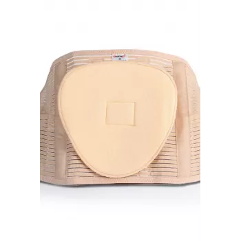 REH Lumbo O-1431/XL Cintura lombosacrale con cinghie elastiche, taglia XL, beige